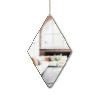 3 daliu veidrodis - Sieninis veidrodis su grandine Dima, 3 dalių, 29x17 cm - 10 nuotrauka
