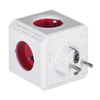 powercube - Allocacoc PowerCube Original Power Extension White/Red - 3 nuotrauka