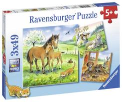 Ravensburger Puzzle Cuddle Time 3x49pcs 080298