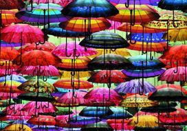 puzzle deliones 1000 - Piatnik Puzzle Umbrellas 1000pcs - 2 nuotrauka