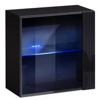 sekcija juoda - ASM Switch XVII Wall Unit Wotan Oak/Black - 2 nuotrauka
