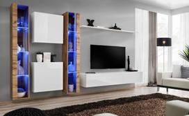 ASM Switch XVI Wall Unit White/Wotan Oak