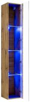 sekcijos svetainei - ASM Switch XVI Wall Unit White/Wotan Oak - 3 nuotrauka