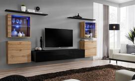 ASM Switch XIV Wall Unit Black/Wotan Oak