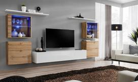 ASM Switch XIV Wall Unit White/Wotan Oak