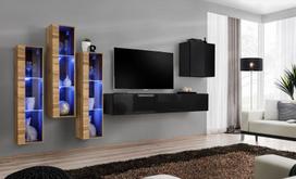 ASM Switch XIII Wall Unit Black/Wotan Oak