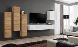 ASM Switch III Wall Unit White/Wotan Oak