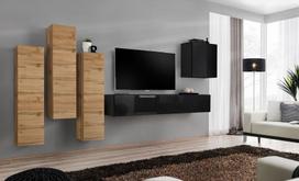ASM Switch III Wall Unit Black/Wotan Oak