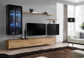 ASM Switch XII Wall Unit Wotan Oak/Black