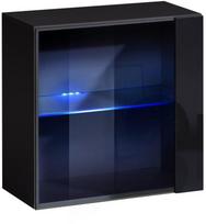 sekcija juoda - ASM Switch XIX Wall Unit Wotan Oak/Black - 3 nuotrauka