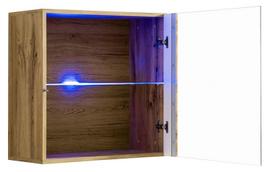 sekcijos svetainei - ASM Switch XVIII Wall Unit Wotan Oak/White - 3 nuotrauka