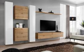 ASM Switch VI Wall Unit White/Wotan Oak