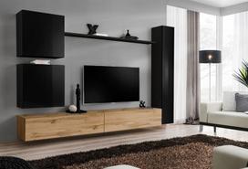 ASM Switch VIII Wall Unit Black/Wotan Oak