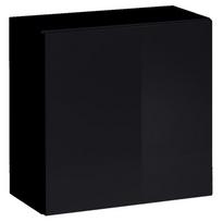 sekcija juoda - ASM Switch VIII Wall Unit Black/Wotan Oak - 2 nuotrauka