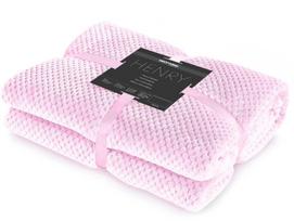 mikrofibra - DecoKing Henry Blanket Powder Pink 70x150 - 2 nuotrauka