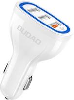 r7s - Dudao R7S QC3.0 3x USB Car Charger White - 1 nuotrauka