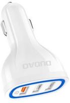 r7s - Dudao R7S QC3.0 3x USB Car Charger White - 2 nuotrauka