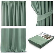 uzuolaidos blackout - AmeliaHome Pleat Blackout Curtains Mint 140x270cm - 2 nuotrauka