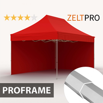 prekybine palapine zeltpro proframe 3x4,5 - Prekybinė Palapinė 3x4,5 Raudona Zeltpro PROFRAME - 2 nuotrauka