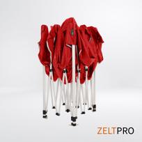prekybine palapine zeltpro proframe 3x4,5 - Prekybinė Palapinė 3x4,5 Raudona Zeltpro PROFRAME - 5 nuotrauka