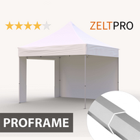 3x3 pavesine lauko - Prekybinė Palapinė 3x3 Balta Zeltpro PROFRAME - 1 nuotrauka