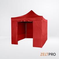 3x3 pavesine lauko - Prekybinė Palapinė 3x3 Raudona Zeltpro PROFRAME - 5 nuotrauka