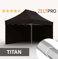 palapiniu stogines - Prekybinė Palapinė 3x4,5 Juoda Zeltpro TITAN - 1 nuotrauka