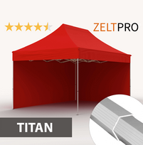 Prekybinė Palapinė 3x4,5 Raudona Zeltpro TITAN