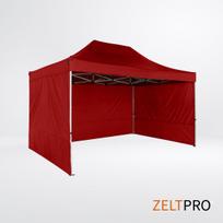 palapines lauko - Prekybinė Palapinė 3x4,5 Raudona Zeltpro TITAN - 4 nuotrauka