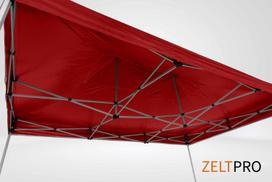 palapines lauko - Prekybinė Palapinė 3x4,5 Raudona Zeltpro TITAN - 5 nuotrauka