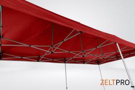 palapine 4x8 - Prekybinė Palapinė 4x8 Raudona Zeltpro TITAN - 5 nuotrauka