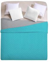lovatieses lovai - DecoKing Axel Bedcover Turquoise/Steel 220x240 - 1 nuotrauka
