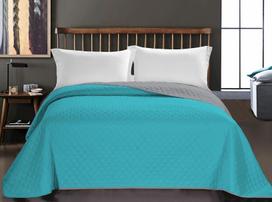 lovatieses lovai - DecoKing Axel Bedcover Turquoise/Steel 220x240 - 3 nuotrauka