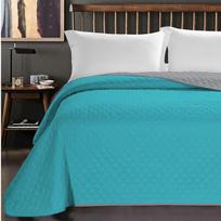 lovatiese 240x260 - DecoKing Axel Bedcover Turquoise/Steel 240x260 - 2 nuotrauka