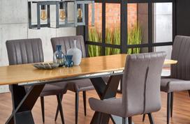 pigu lt valgomojo stalai - Halmar Chandler Extendable Table 160/220cm Natural Oak - 3 nuotrauka
