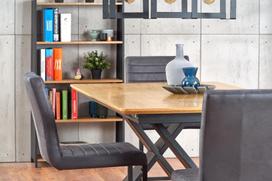 pigu lt valgomojo stalai - Halmar Chandler Extendable Table 160/220cm Natural Oak - 6 nuotrauka