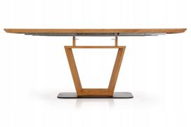 azuolo faneruote - Valgomojo stalas Halmar Blacky 2 Oak, 1600 - 2200x900x760 mm - 4 nuotrauka