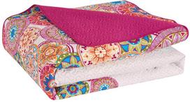 DecoKing Bibi Bedcover White/Violet 200x220