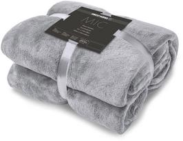 DecoKing Mic Blanket Silver 220x240