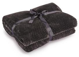 DecoKing Henry Blanket Charcoal 170x210