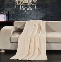 mikrofibra - DecoKing Henry Blanket Cream 150x200 - 4 nuotrauka