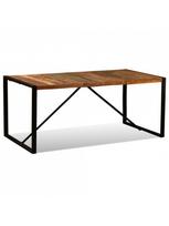 rudas valgomasis stalas - Valgomojo stalas VLX Solid Reclaimed Wood 243999, rudas/įvairių spalvų, 1800 mm x 900 mm x 760 mm - 1 nuotrauka