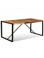 rudas valgomasis stalas - Valgomojo stalas VLX Solid Reclaimed Wood 243999, rudas/įvairių spalvų, 1800 mm x 900 mm x 760 mm - 3 nuotrauka