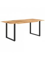 pigu lt valgomojo stalai - Valgomojo stalas VLX Solid Acacia Wood 286472, šviesiai ruda/medžio, 1800 mm x 900 mm x 760 mm - 2 nuotrauka