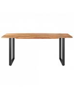 pigu lt valgomojo stalai - Valgomojo stalas VLX Solid Acacia Wood 286472, šviesiai ruda/medžio, 1800 mm x 900 mm x 760 mm - 3 nuotrauka