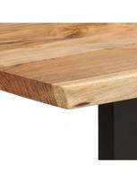 pigu lt valgomojo stalai - Valgomojo stalas VLX Solid Acacia Wood 286472, šviesiai ruda/medžio, 1800 mm x 900 mm x 760 mm - 4 nuotrauka