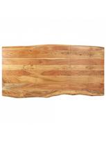 pigu lt valgomojo stalai - Valgomojo stalas VLX Solid Acacia Wood 286472, šviesiai ruda/medžio, 1800 mm x 900 mm x 760 mm - 5 nuotrauka