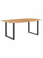 pigu lt valgomojo stalai - Valgomojo stalas VLX Solid Acacia Wood 286472, šviesiai ruda/medžio, 1800 mm x 900 mm x 760 mm - 8 nuotrauka