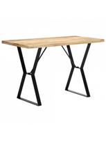 Valgomojo stalas VLX Solid Mango Wood 247949, šviesiai ruda/medžio, 1200 mm x 600 mm x 760 mm