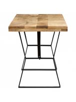 pigu lt valgomojo stalai - Valgomojo stalas VLX Solid Mango Wood 247949, šviesiai ruda/medžio, 1200 mm x 600 mm x 760 mm - 4 nuotrauka